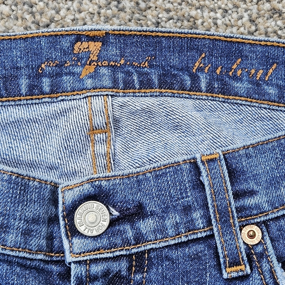 7 For All Mankind Bootcut Stretch Jeans Medium Wash Style#U07500U Womens Size 29 - Picture 5 of 16